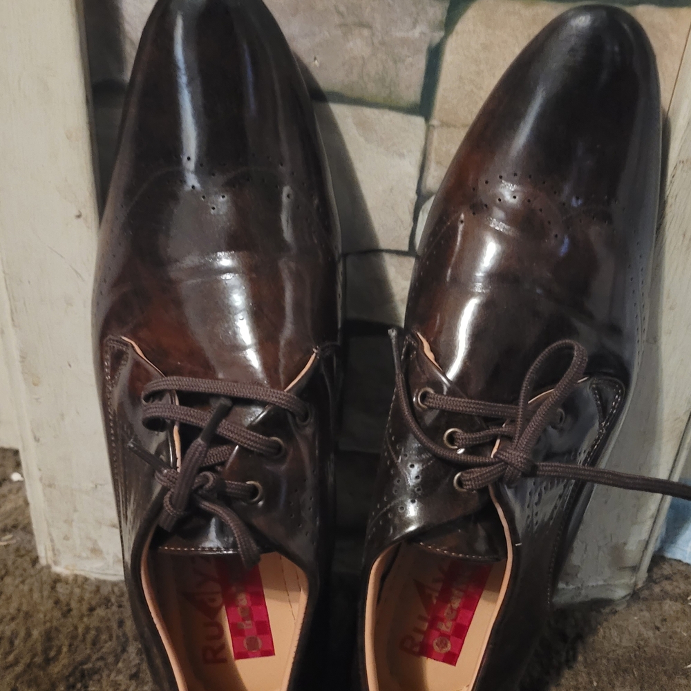 Brown Leather Oxfords Like New